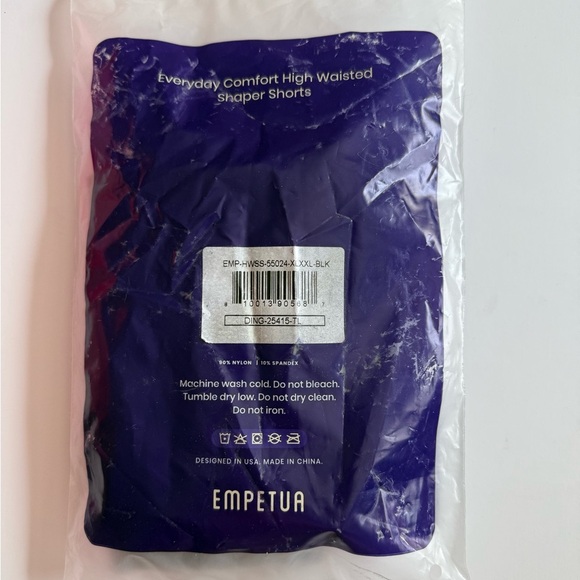 Empetua by Shapermint Black High-Waisted Shapewear Shorts XL/XXL - Picture 4 of 5